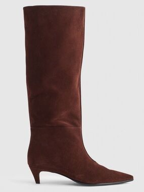 NWOB! MADEWELL Women’s Emilie Tall Suede Boot Chocolate Raisin Size 10.5 NX078